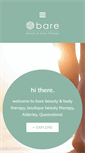 Mobile Screenshot of baretherapies.com.au